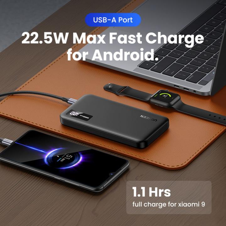 Immagine prodotto Ugreen Two-way Fast Charging Power Bank (10000 mAh, 20 W, 38.20 Wh)
