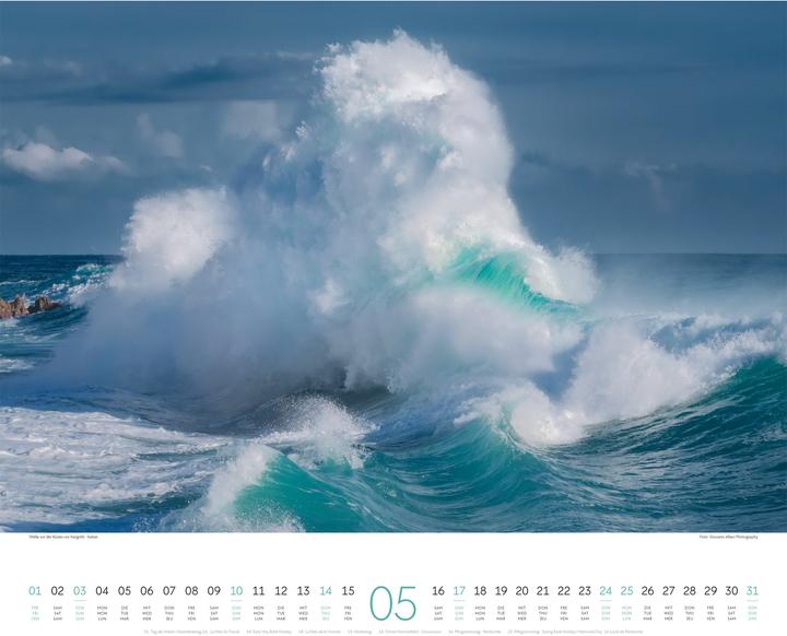 Produktbild Wasser Kalender 2026 (54 x 48 cm, Harter Einband, Deutsch, Französisch, Englisch)