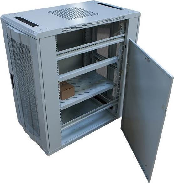 Produktbild Triton 19 Schrank 22HE B600 / T1000mm *lichtgrau* perf. Blechtüre (22 HE, 19 Zoll Rack)
