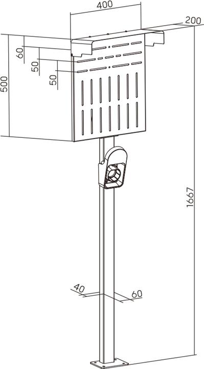 Produktbild InLine Universal Wallbox-Standfuss XL