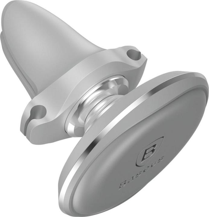 Actual product image Baseus Magnetic Air Vent Car Mount Holder with cable clip (silver)