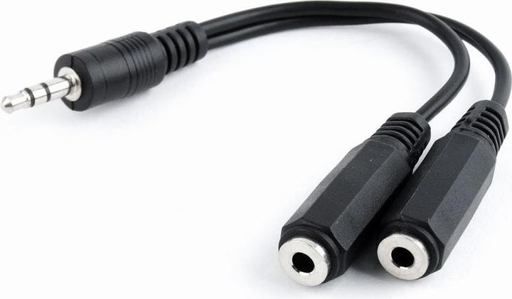 Image du produit Gembird CCA-415-0.1M Câble audio 0,1 m 3,5mm 2 x 3,5mm noir (0.10 m, Jack 3,5 mm (AUX))