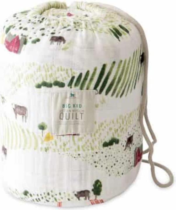 Actual product image little unicorn Big Kid Quilt (183 x 152 cm)