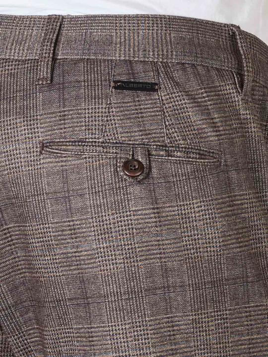 Actual product image Alberto Rob Glencheck Pant Slim Fit Check (W33/L34)