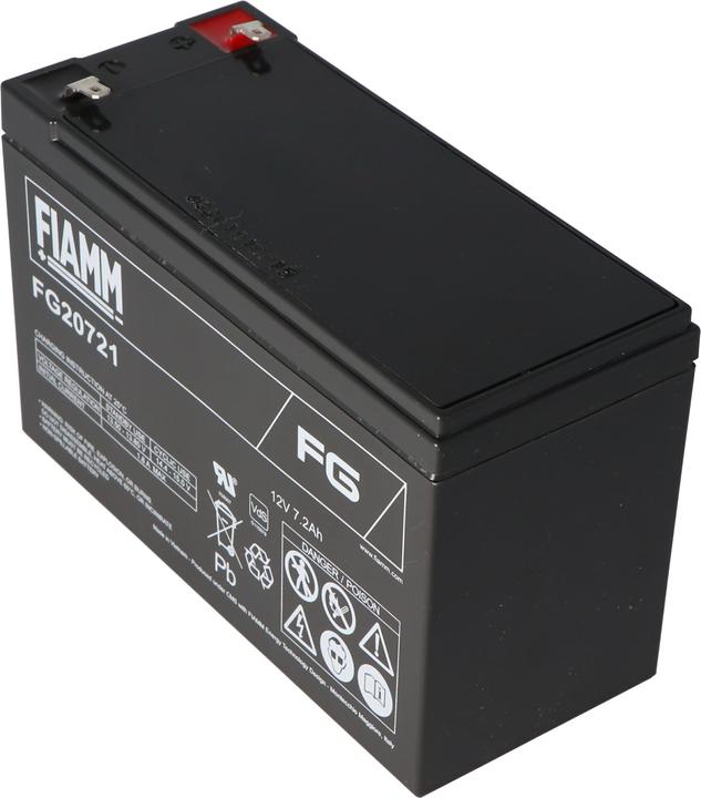 Fiamm Battery FG20721 with 4,8mm plug contacts (12 V, 7.20 Ah)
