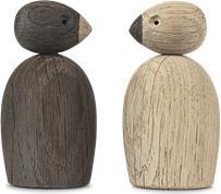 Produktbild Rosendahl Spatzenpärchen Holzfigur 2er-Set (6 x 6 x 6 cm)