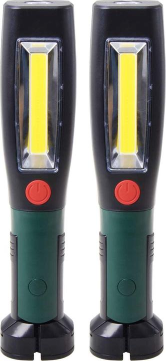 Produktbild Filmer 2er-Set 2in1 LED Arbeitslampe mit Magnetfuss und drehbarem Haken (250 lm)