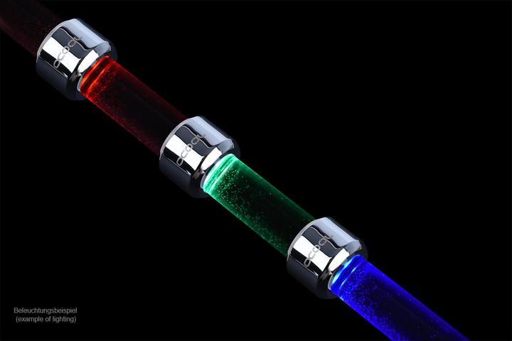 Produktbild Alphacool Aurora HardTube LED Ring 16mm Chrome - RGB (RGB)
