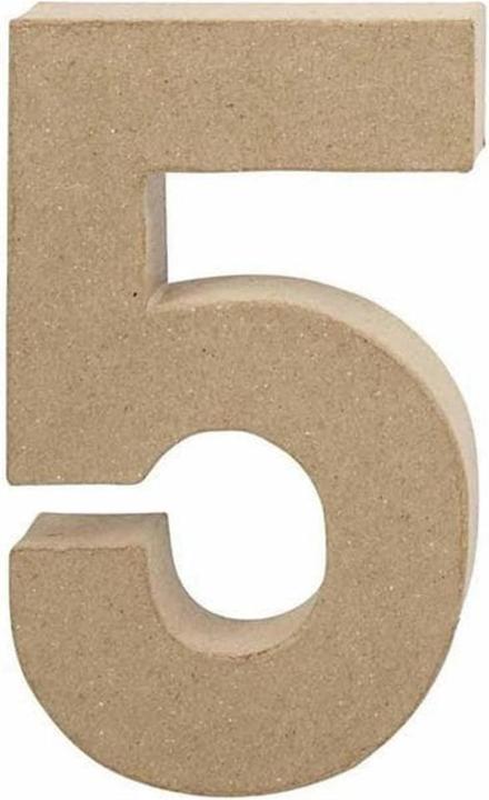Actual product image Creativ Company Cardboard numbers 5 large