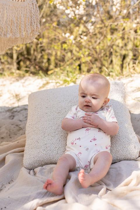 Actual product image CeLaVi Bamboo bodysuit short sleeve Brandied Apricot (80)