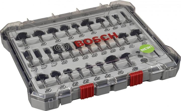Actual product image Bosch Professional Zubehör Freehand burr set. 8 mm shank. 30 pieces