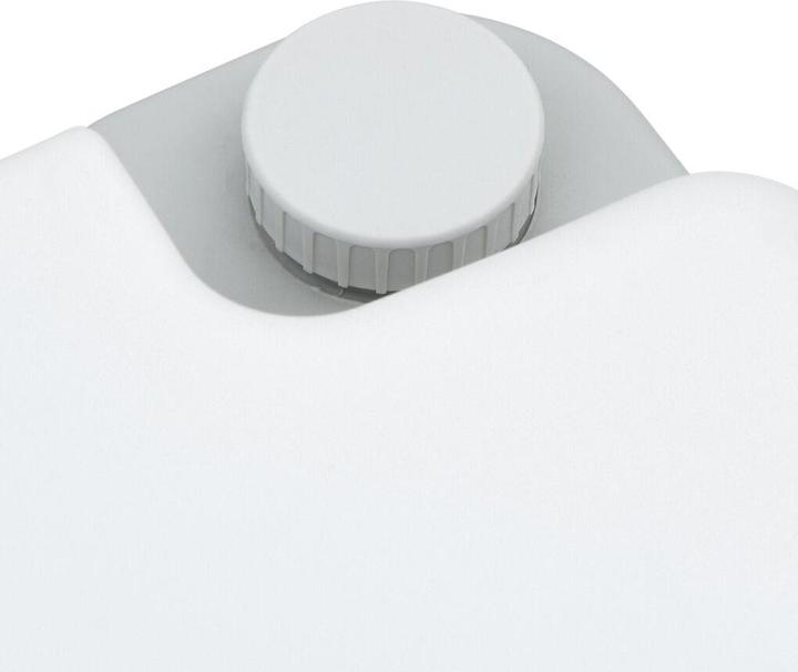 VidaXL Tragbare Toilette in Grau und Weiss aus Kunststoff, 10 L