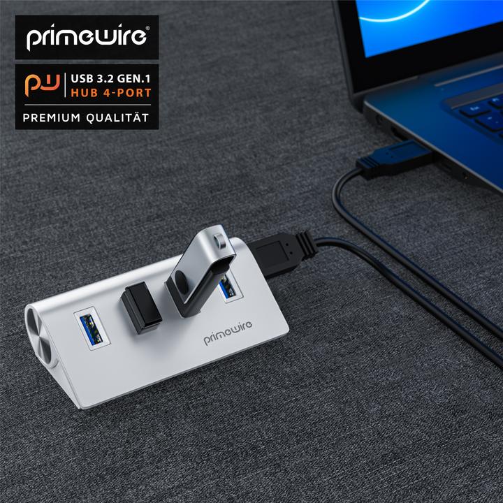 Produktbild Primewire 4 Port USB Hub (USB-A, 4 Ports)