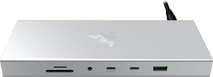 Produktbild Razer NB Acc Dock USB-C 4 Mercury (RC21-02280200-R3EK) (USB-C, 14 Ports)