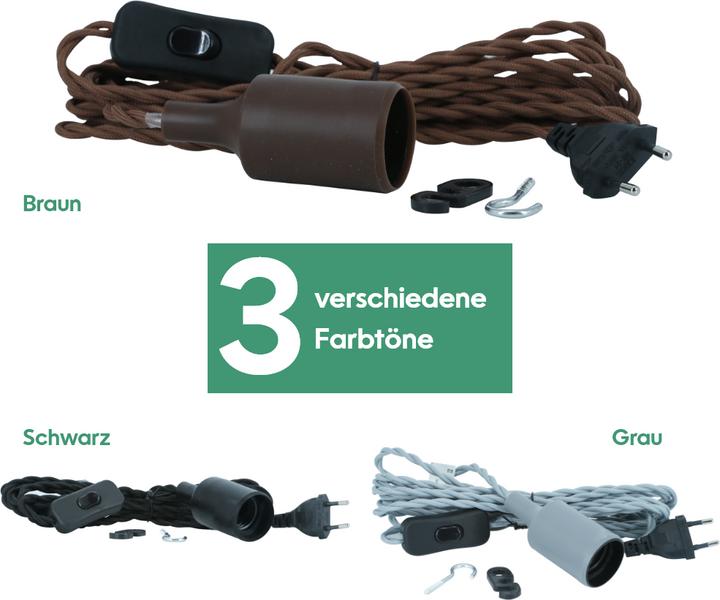 Produktbild Parus by Venso E27 Lampenhalterung mit 4m Kabel (LED)