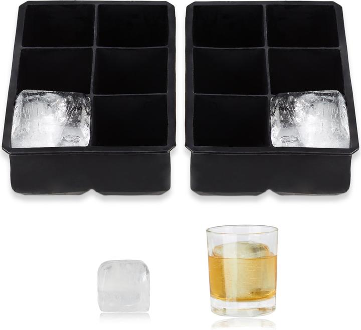 Actual product image Relaxdays 2x silicone ice cube mould
