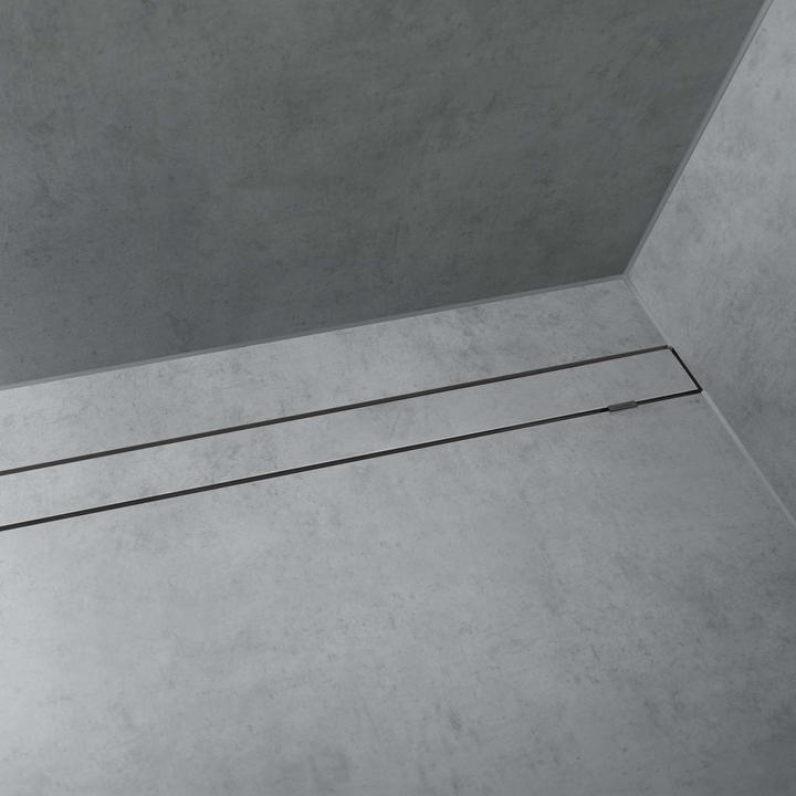 Image du produit hansgrohe HG Caniveau de douche RainDrain Rock kit de finition, à raccourcir et à carreler 1200mm (1200 mm)