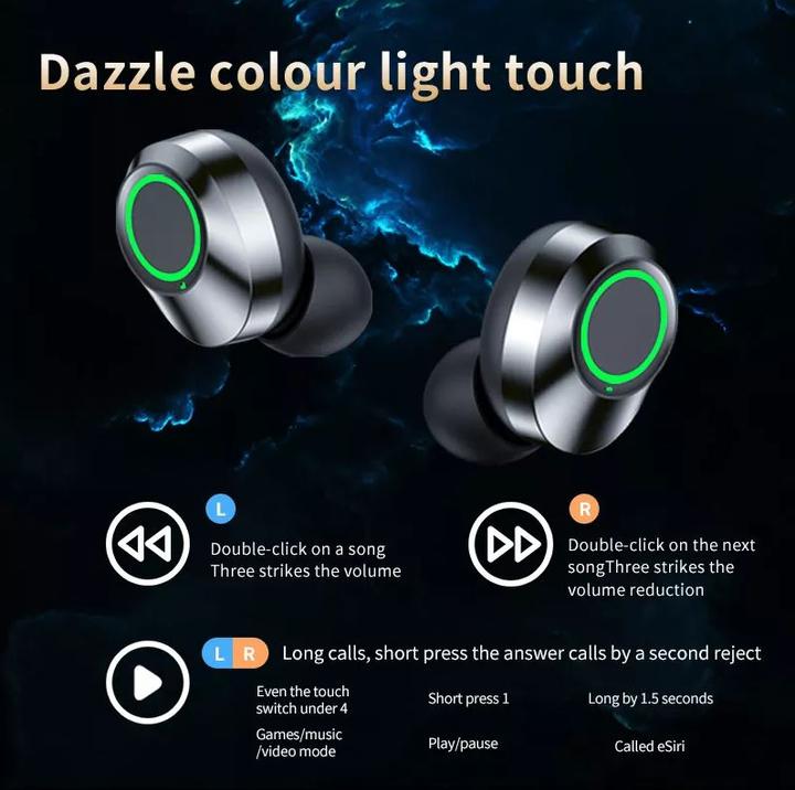 Produktbild PhoneLook Wireless Bluetooth Kopfhörer In-Ear YD03 BT 5.3 Hifi Stereo LED mit Lade Case (20 h, Kabellos)