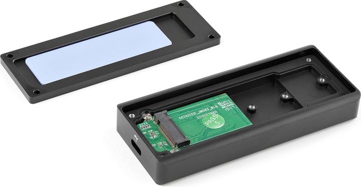 Image du produit StarTech .com M2E1BRU31C Boîtier SSD M.2 NVMe PCIe (IP67, durci, USB 3.1 Gen 2 (10 Gbit/s) USB-C) (M.2 2260, M.2 2230, M.2 2280, M.2 2242)
