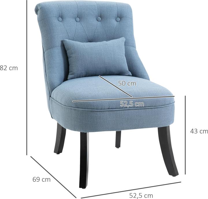 Image du produit Homcom Fauteuil de relaxation avec coussin de dossier