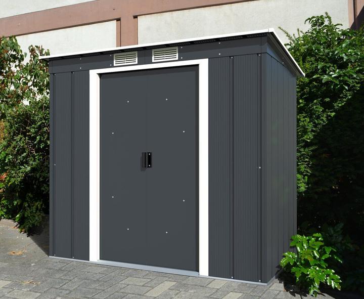 Actual product image Tepro Pent Roof Eco 6x4 shed, anthracite