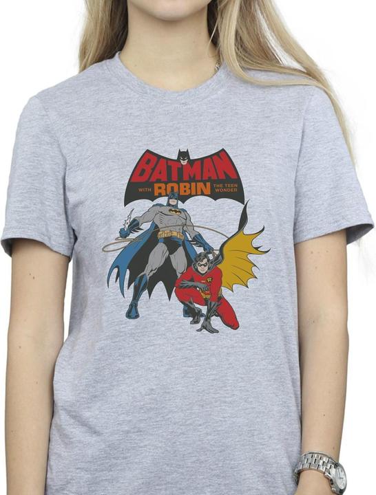 Image du produit Femme/Les femmes Batman et Robin - T-shirt boyfriend en coton (5XL)
