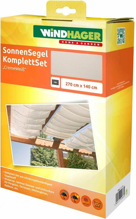 Image du produit Windhager Seilspannmarkiese Set (270 x 140 cm)
