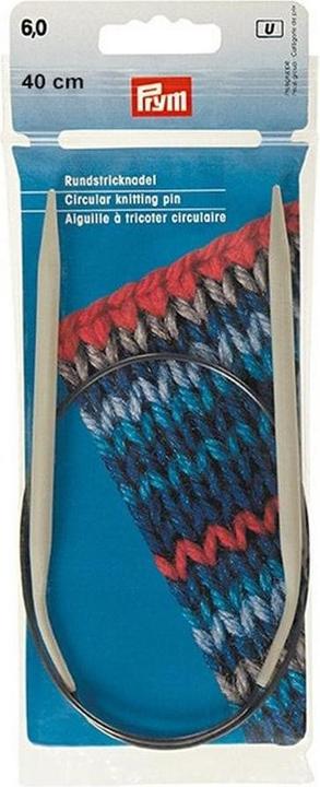 Produktbild Prym Rundstricknadel Ø 6 mm x 40 cm, Alu, Grau