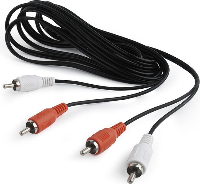 Produktbild Cablexpert CCA-2R2R-6 Audio-Kabel 1,8 m 2 x RCA Schwarz (1.80 m)