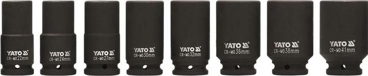 Produktbild Yato NASADKI UDAROWE DŁUGIE 3/4" 8 elem. 22-41mm 1155 (3/4")