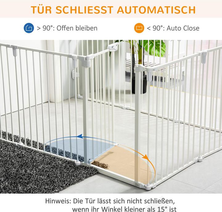 Image du produit PawHut Barrière pour chiens composée de 8 panneaux (62.50 cm)