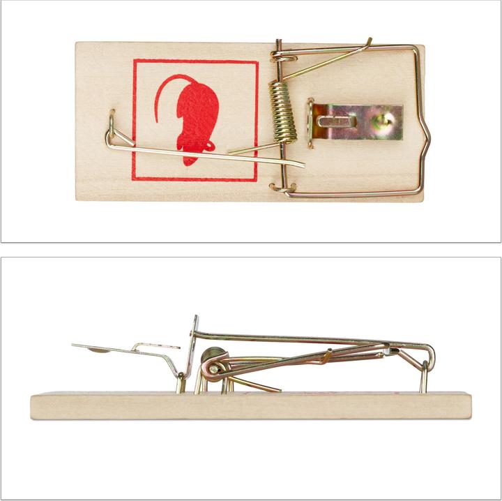 Actual product image Relaxdays Set of 12 Rodent Traps