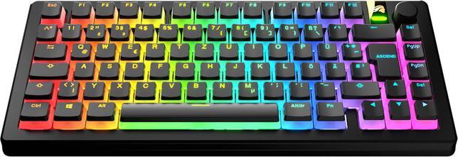 Image du produit Glorious Aura V3 Keycaps, ISO Layout (DE), PBT, Doubleshot - Noir