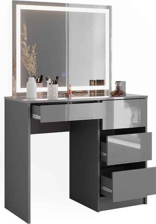 Actual product image Vicco Sherry with stool and lighting (90 x 75 x 40 cm)