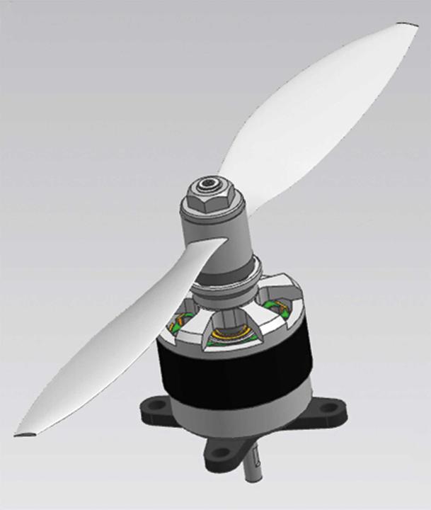 Actual product image Planet-Hobby joker 2826-9 v3 1770 kv brushless motor