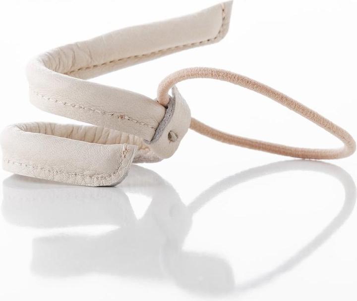 Produktbild Corinne World - Leather Band Short Narrow Bendable Cream (Haargummi)