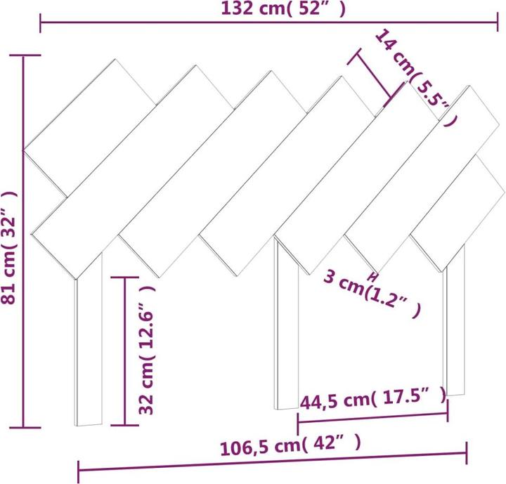 Immagine prodotto VidaXL Ute (141 x 3 x 80,5 cm)