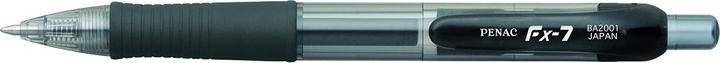 Actual product image Penac Fx7 retractable gel pen 0.7 mm, black (Black)