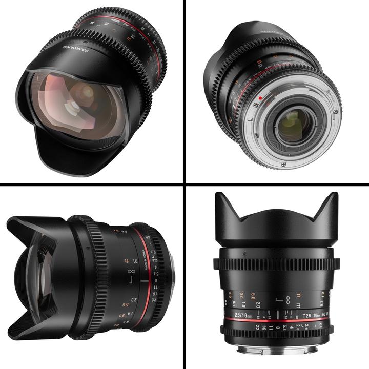 Image du produit Samyang 16mm T2.6 Canon EF (Canon EF, Plein format, APS-C / DX)