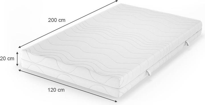 Actual product image VitaliSpa Foamy (120 x 200 cm, Foam core)