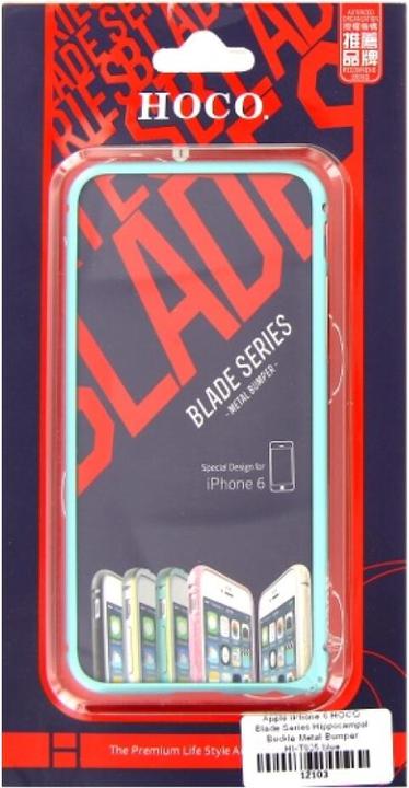 Image du produit Hoco iPhone 6 / 6S Buckle Metal Bumper bleu (Apple iPhone 6, Apple iPhone 6s)