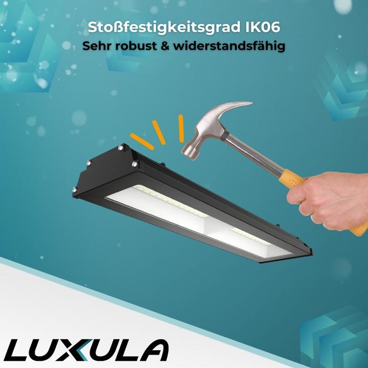 Produktbild Luxula LED-Hallenleuchte LX500143, HighBay, linear, 200W, 20000lm, 4000K (20000 lm)