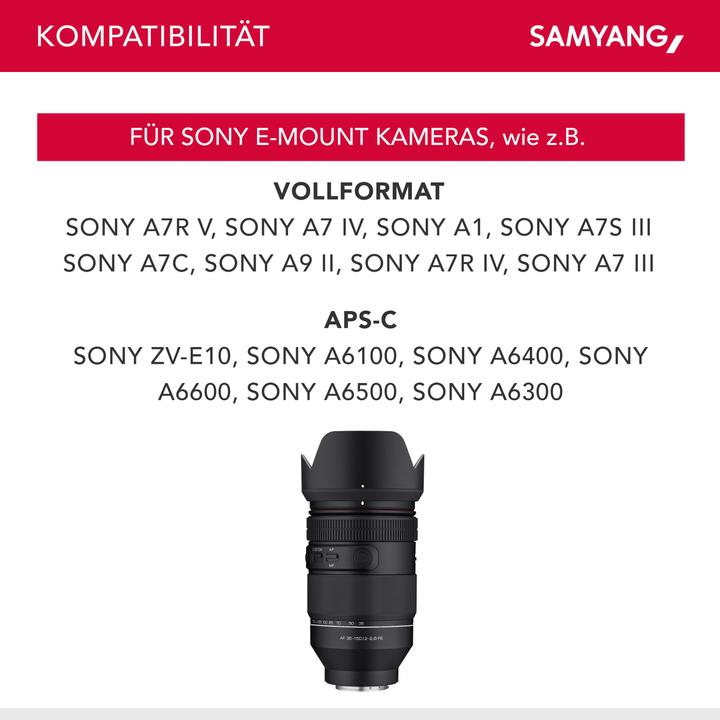 Produktbild Samyang AF 35-150MM F2-2,8 SONY FE (Sony E, Vollformat)