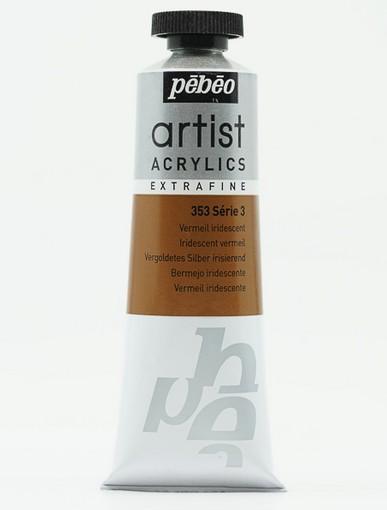 Image du produit Pebeo Artist Acrylics Acrylique extra fine (Argent doré Irisant, 37 ml)