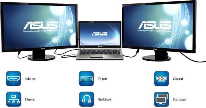 Produktbild ASUS HZ-1 Universal USB 3.0 Docking Station (USB-A, 1 Ports)