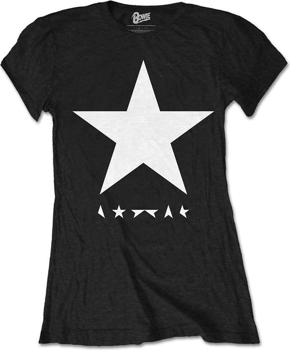 Produktbild Rock Off David Bowie T-Shirt: Blackstar White Star on Black (S)