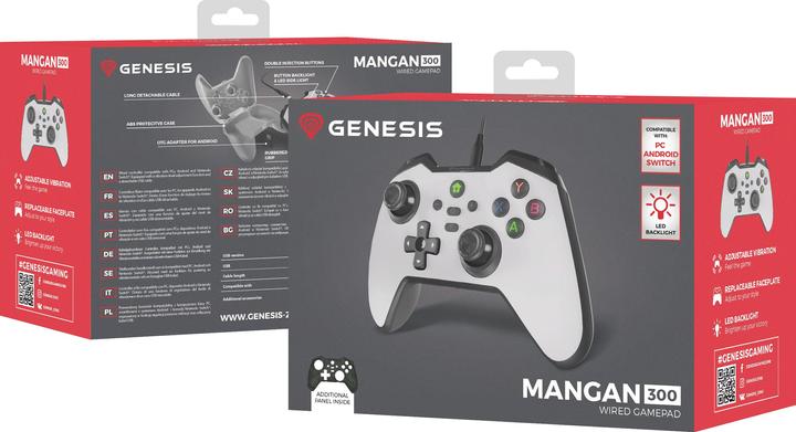 Actual product image Genesis Gamepad MANGAN 300 wired/black (Android, PC, Switch)