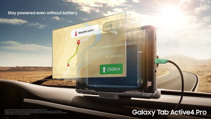 Produktbild Samsung Galaxy TabActive 4 Pro Enterprise Edition (5G, 10.10", 128 GB, Schwarz)