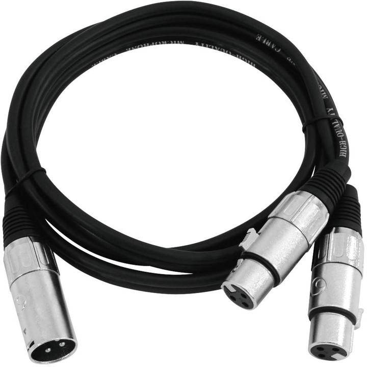 Immagine prodotto Omnitronic Cavo adattatore XLR(M)/2xXLR(F) 0.5m bw (0.50 m, XLR)