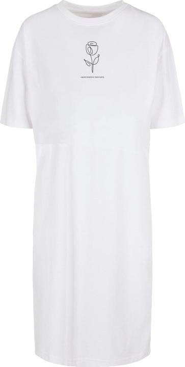Merchcode Ladies Spring - Tulip Flower Oversized Slit Tee Dress - 119081